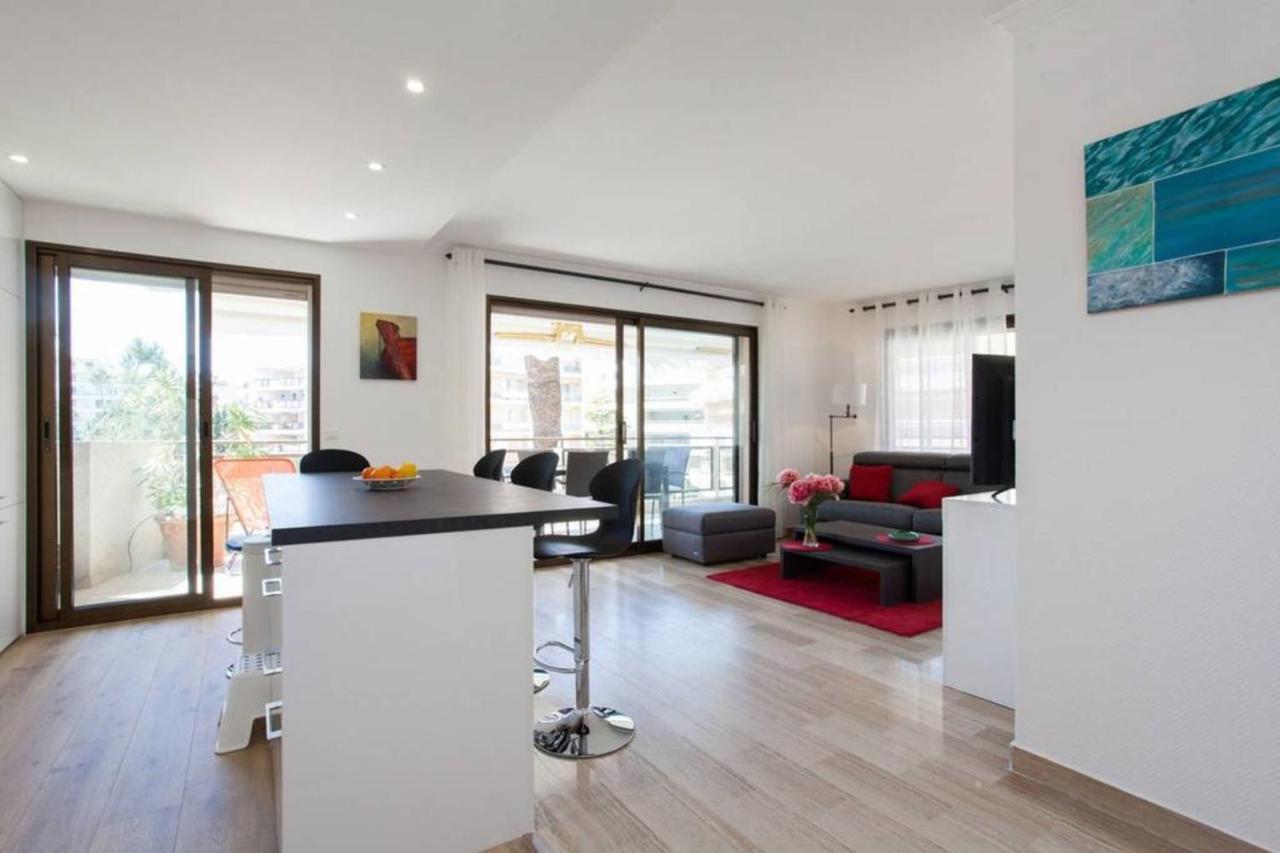 3-Room Apartment With Terrace In Palm Beach Cannes Luaran gambar