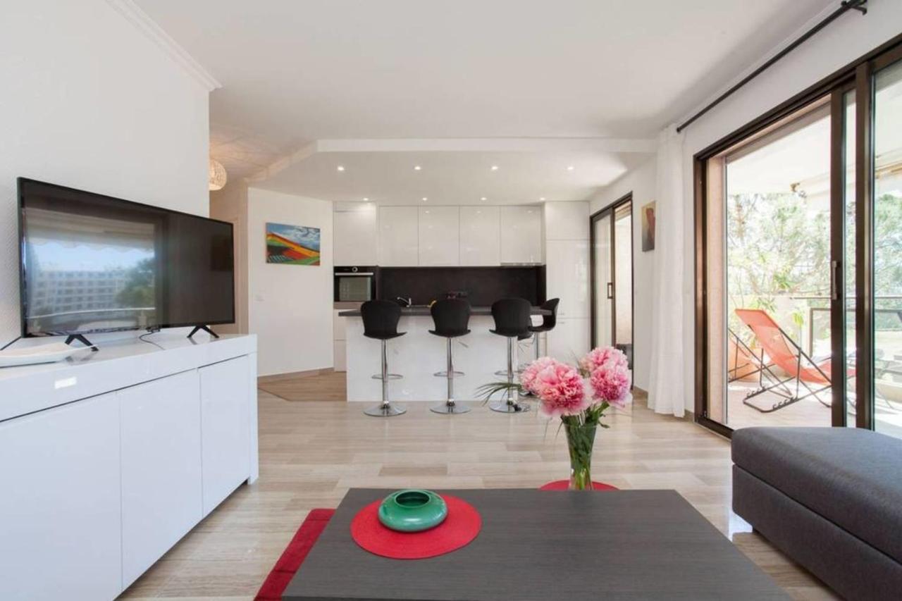 3-Room Apartment With Terrace In Palm Beach Cannes Luaran gambar
